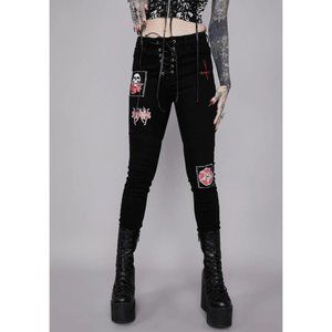 Widow Poisoned Heart Skinny Pants
